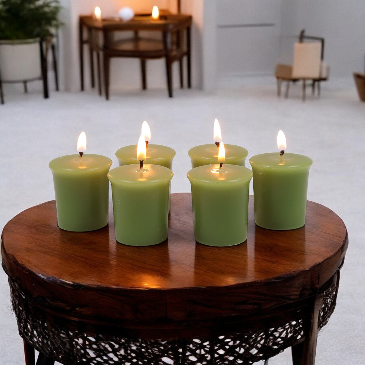 Set of 6 Hosley® 15 Hour Burn Time Each, Fresh Bamboo Highly Fragranced  Votive Candles