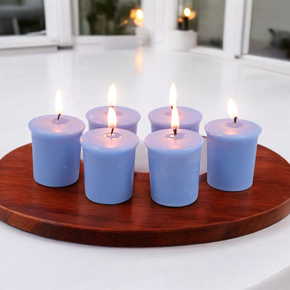 Set of 6 Hosley® 15 Hour Burn Time Each, Caribbean Breeze Highly Fragranced  Votive Candles