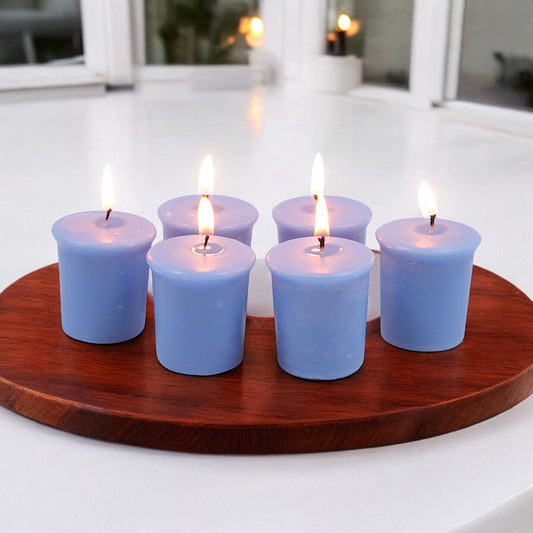 Set of 6 Hosley® 15 Hour Burn Time Each, Caribbean Breeze Highly Fragranced  Votive Candles