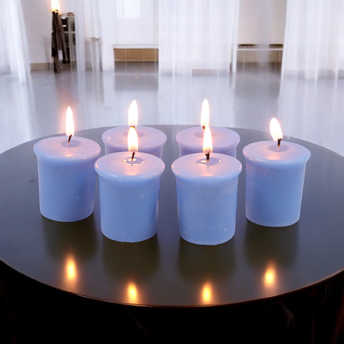 Set of 6 Hosley® 15 Hour Burn Time Each, Caribbean Breeze Highly Fragranced  Votive Candles