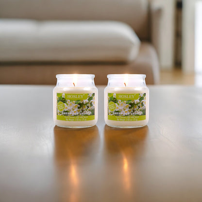 Hosley Set of 2 Sweet Pea Jasmine 2.65 Oz (75g)