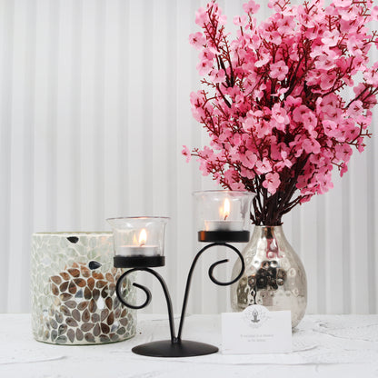 Hosley V-Shape 2-Cup Tealight Holder