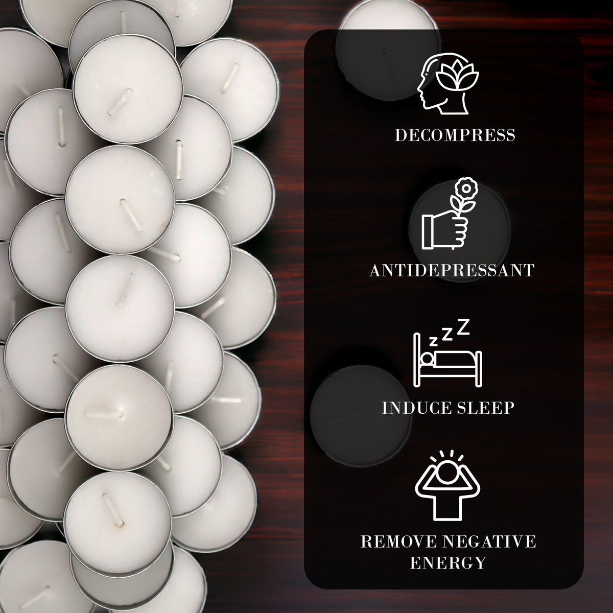 Hosley® Unscented Tealight Candles - 50Pcs