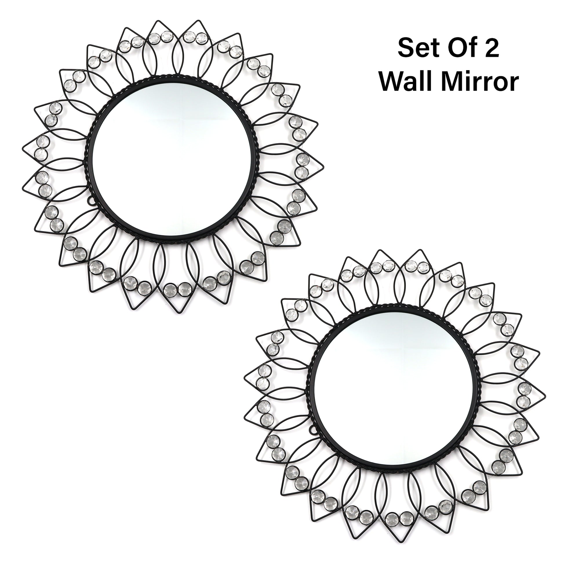 Hosley Decorative Wall Mirrors - Set Of 2