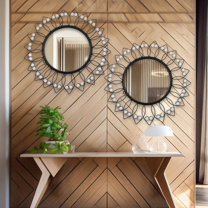 Hosley Decorative Wall Mirrors - Set Of 2