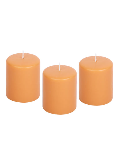 Hosley Set of 3 Tropical Mist 4Inchs Pillar Candles