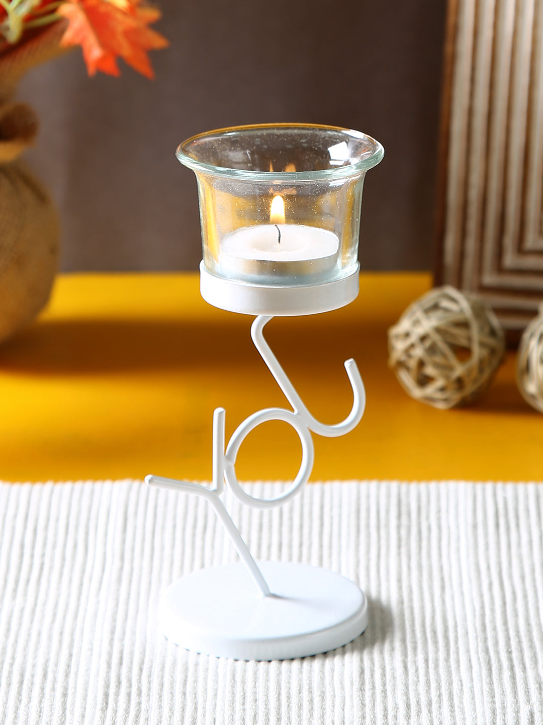 Hosley White Table Decorative Tealight Holder