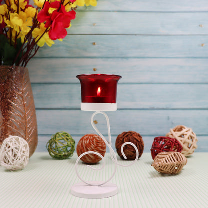 Hosley White Tabletop Tealight Holder