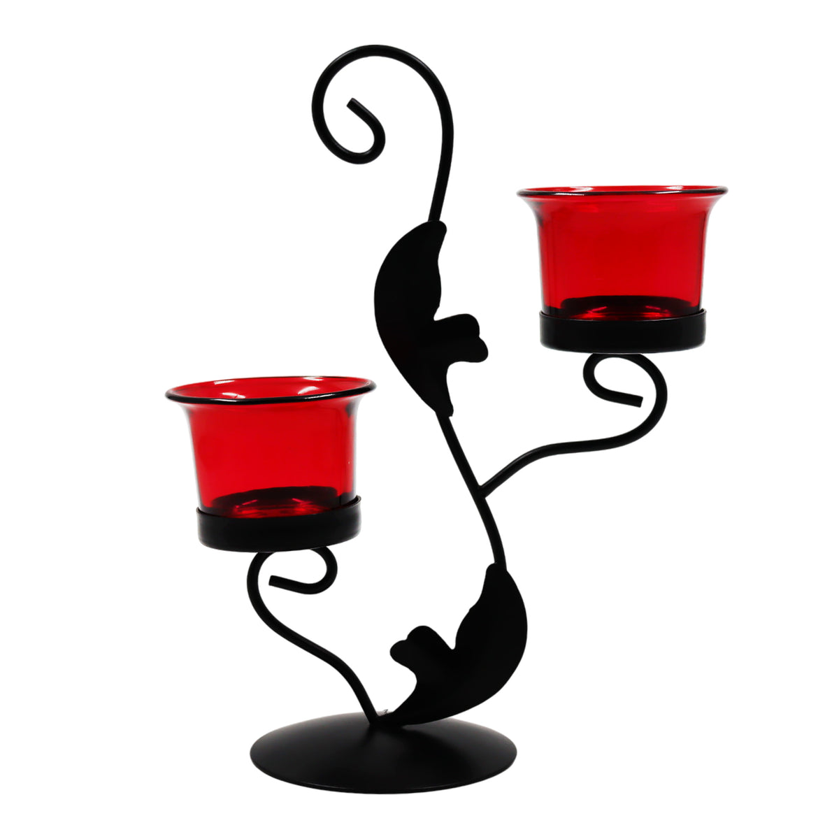 Hosley Black Tealight Candle holder / Table Décoration with free Tealight - Pack Of 1