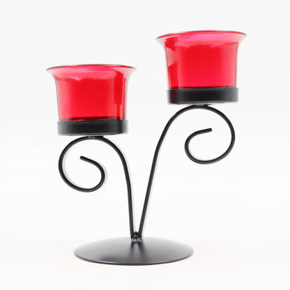 Hosley Black Decorative Tealight Holder