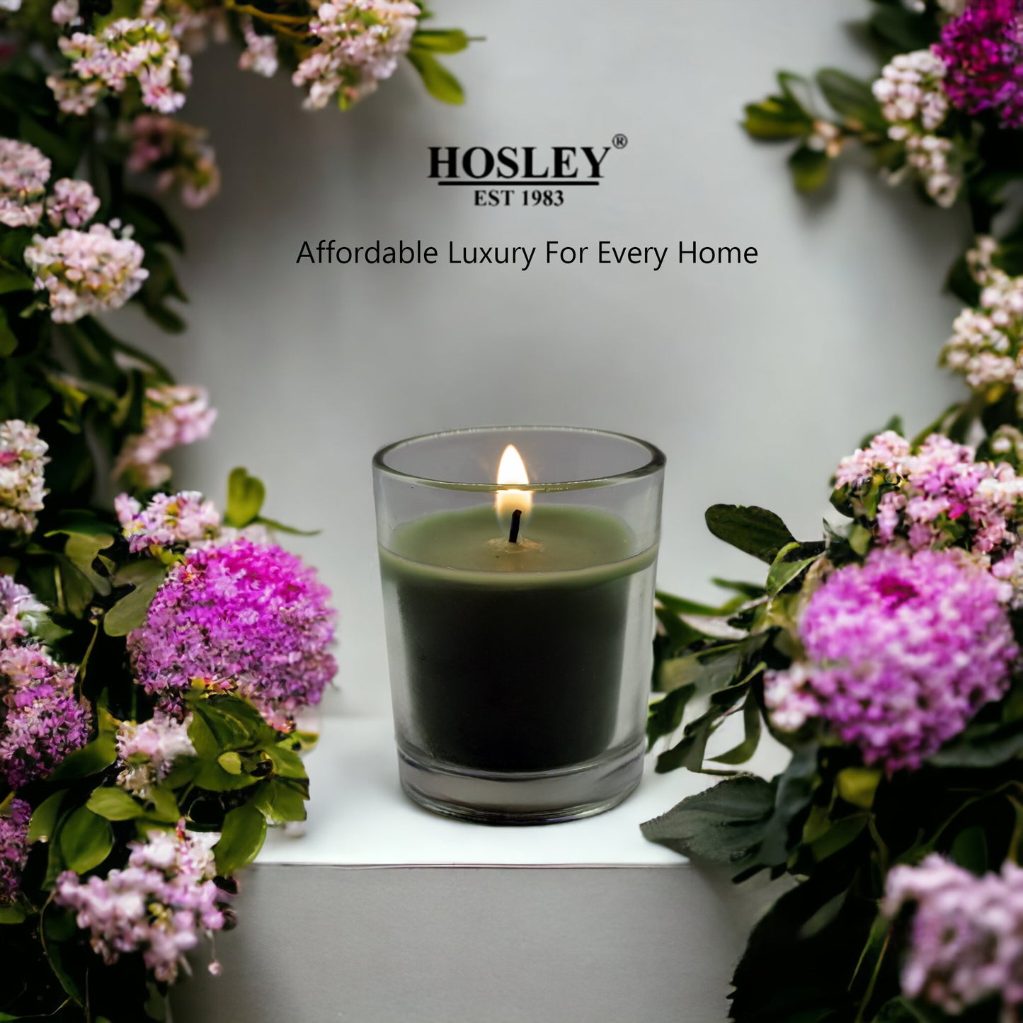 Hosley® Fresh Bamboo Fragrance Glass Votive Candles (Pack of 12, 6 cm Long Each, 1.6 Oz Wax Each)