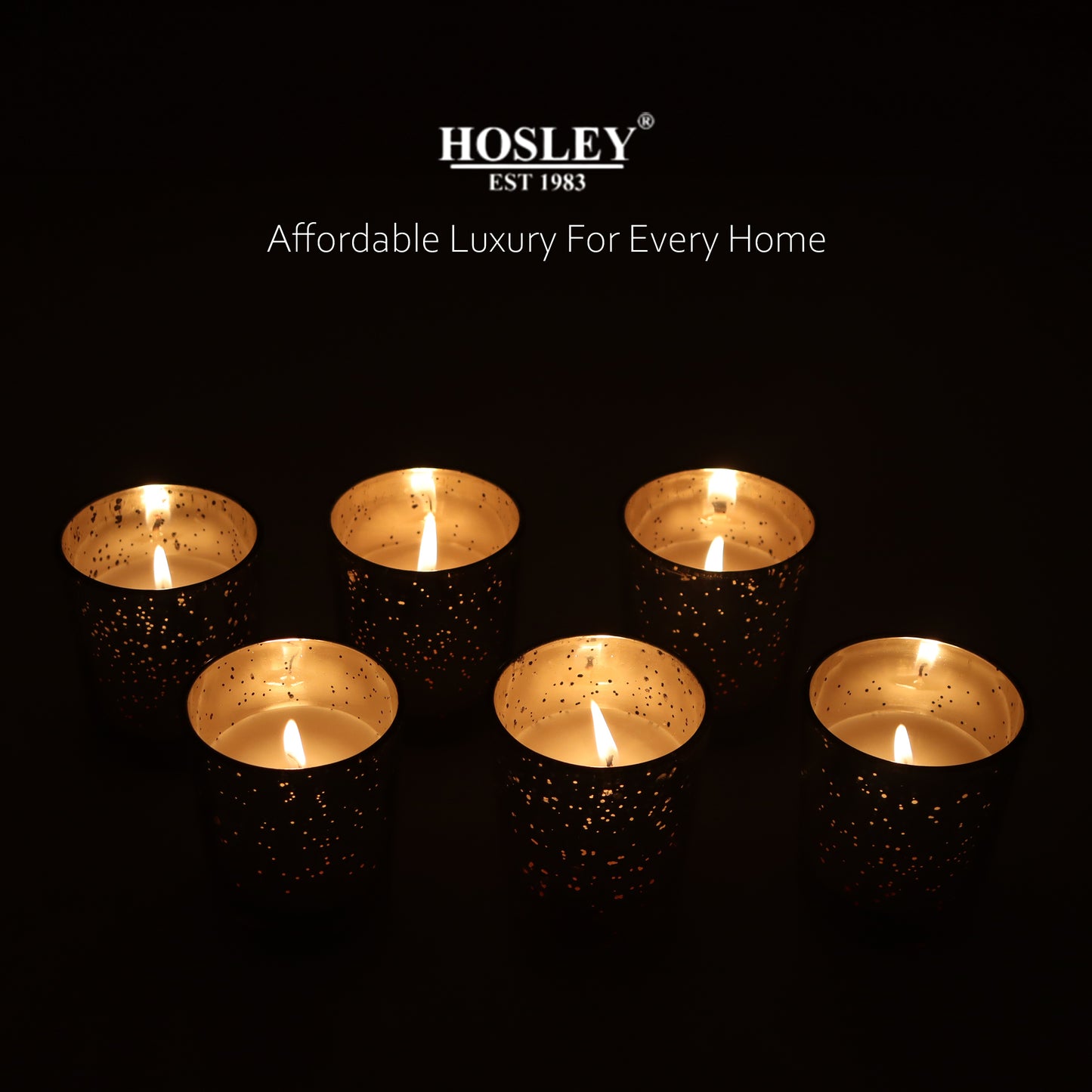 Hosley® Rustic Sandalwood Fragrance Glass Votive Candles - 6Pcs
