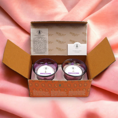 Hosley Lavender Scented Votive Candle – Set of 2