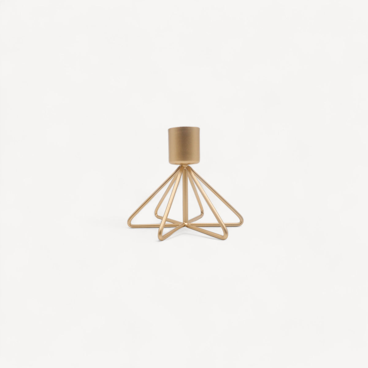 HOSLEY Metal Taper Candle Holders, Pack of 6, Gold