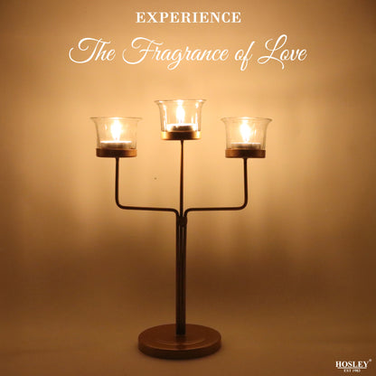 Clear Glass Tealight Candle Holders