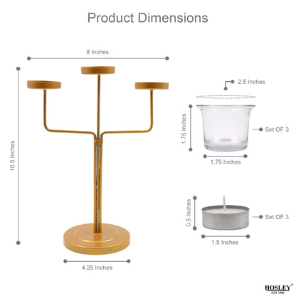 Clear Glass Tealight Candle Holders