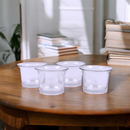 Hosley Set of 4 Glass Cups (Butter Pot)