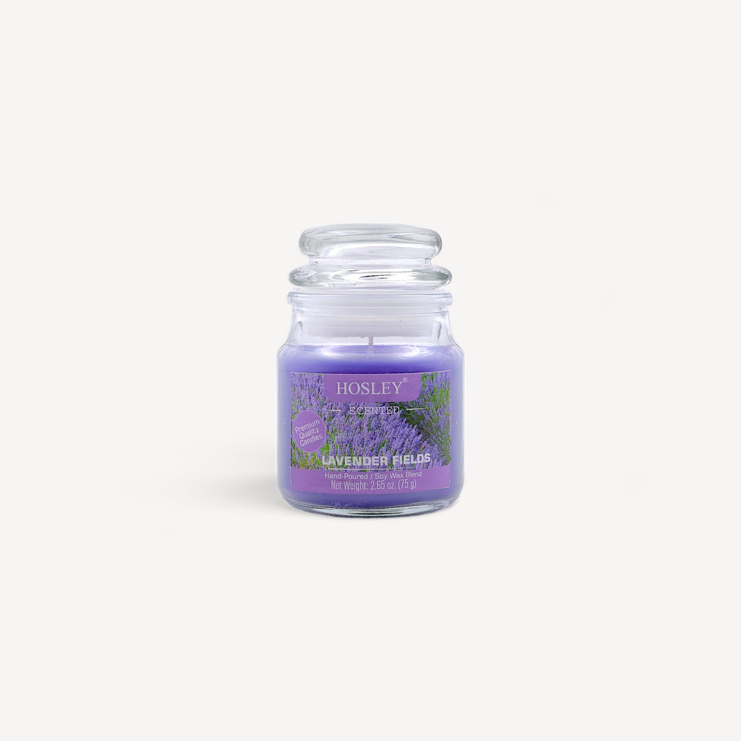 Hosley® Lavender Fields Highly Fragranced, 2.65 Oz wax, Jar Candle