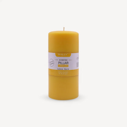 Hosley® Lemon Bar Highly Fragranced 6inch Pillar Candle