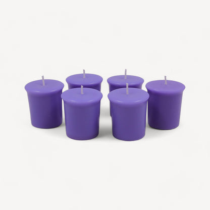 Set of 6 Hosley® 15 Hour Burn Time Each, Lavender Fields Highly Fragranced Votive Candles