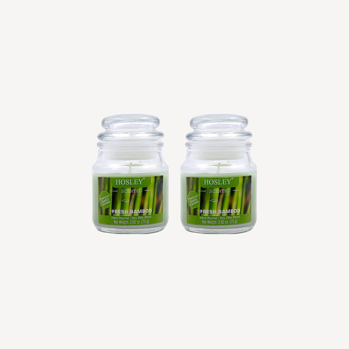 Hosley Set of 2 Fresh Bamboo 2.65 Oz (75g)