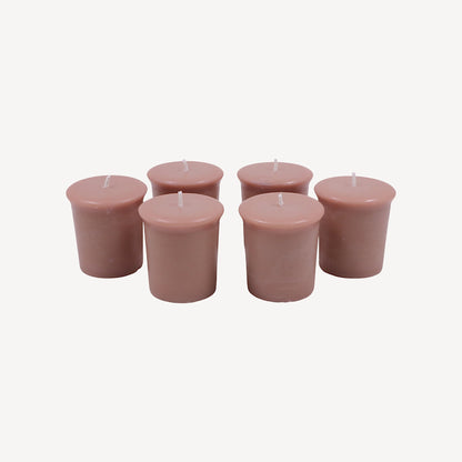 Set of 6 Hosley® 15 Hour Burn Time Each, Hazelnut Creme Highly Fragranced  Votive Candles