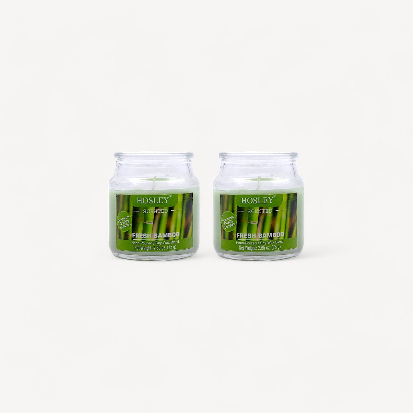 Hosley Set of 2 Fresh Bamboo 2.65 Oz (75g)