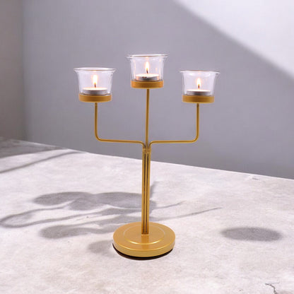 Clear Glass Tealight Candle Holders