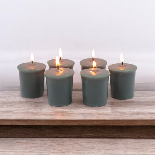 Set of 6 Hosley® 15 Hour Burn Time Each, Eucalyptus Mint Highly Fragranced  Votive Candles