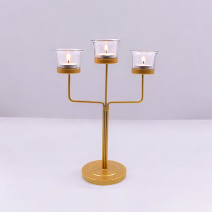 Clear Glass Tealight Candle Holders