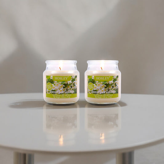 Hosley Set of 2 Sweet Pea Jasmine 2.65 Oz (75g)