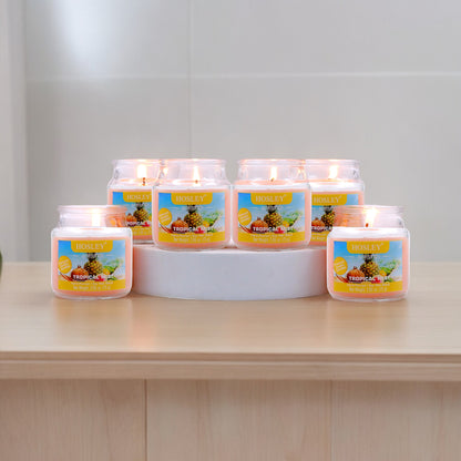 Hosley® Tropical Mist Jar Candles - Set of 6