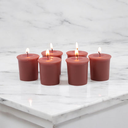 Set of 6 Hosley® 15 Hour Burn Time Each, Rustic Sandalwood Highly Fragranced Votive Candles