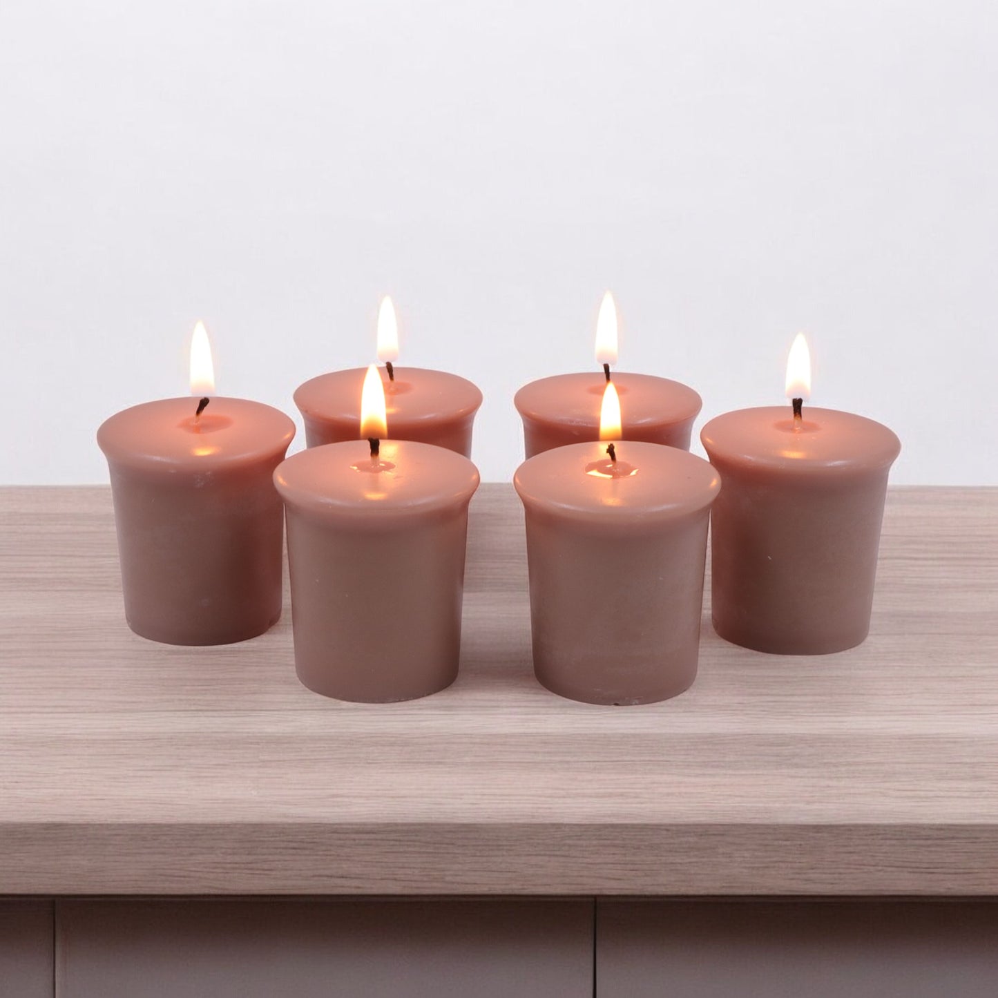 Set of 6 Hosley® 15 Hour Burn Time Each, Hazelnut Creme Highly Fragranced  Votive Candles