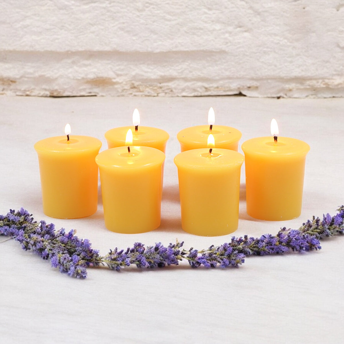 Set of 6 Hosley® 15 Hour Burn Time Each, Lemon Bar Highly Fragranced  Votive Candles