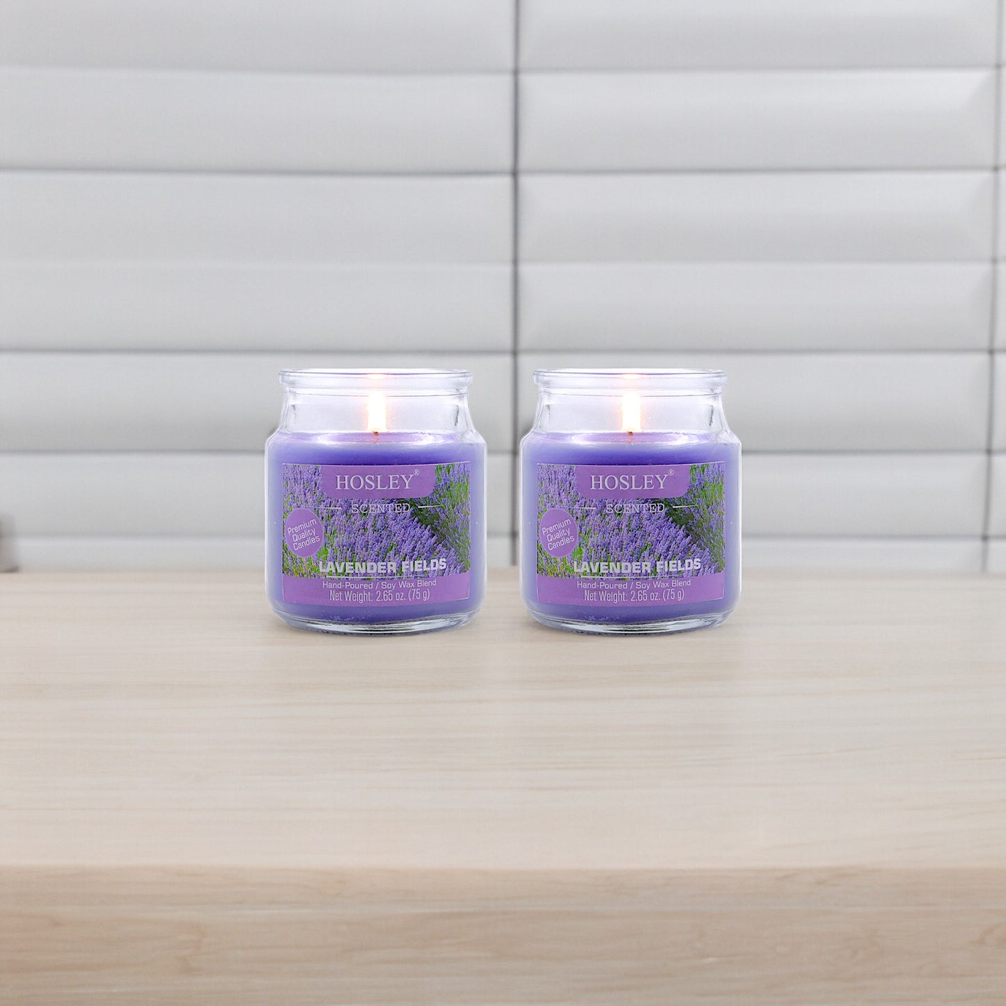 Hosley Set of 2 Lavender Fields 2.65 Oz (75g)