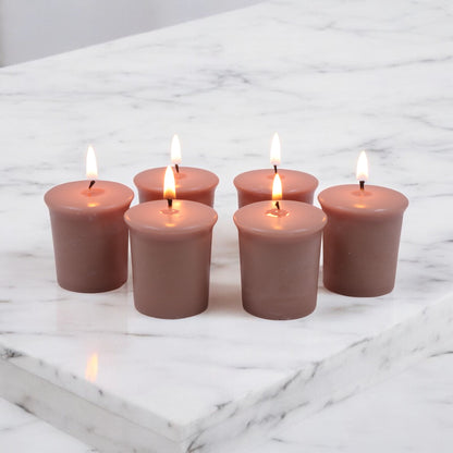 Set of 6 Hosley® 15 Hour Burn Time Each, Hazelnut Creme Highly Fragranced  Votive Candles