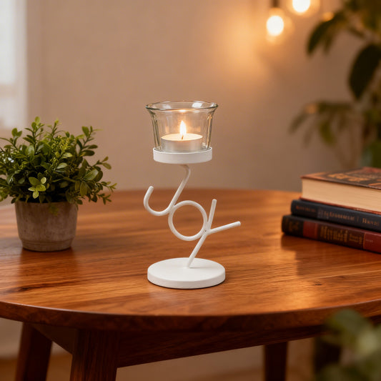 Hosley White Table Decorative Tealight Holder