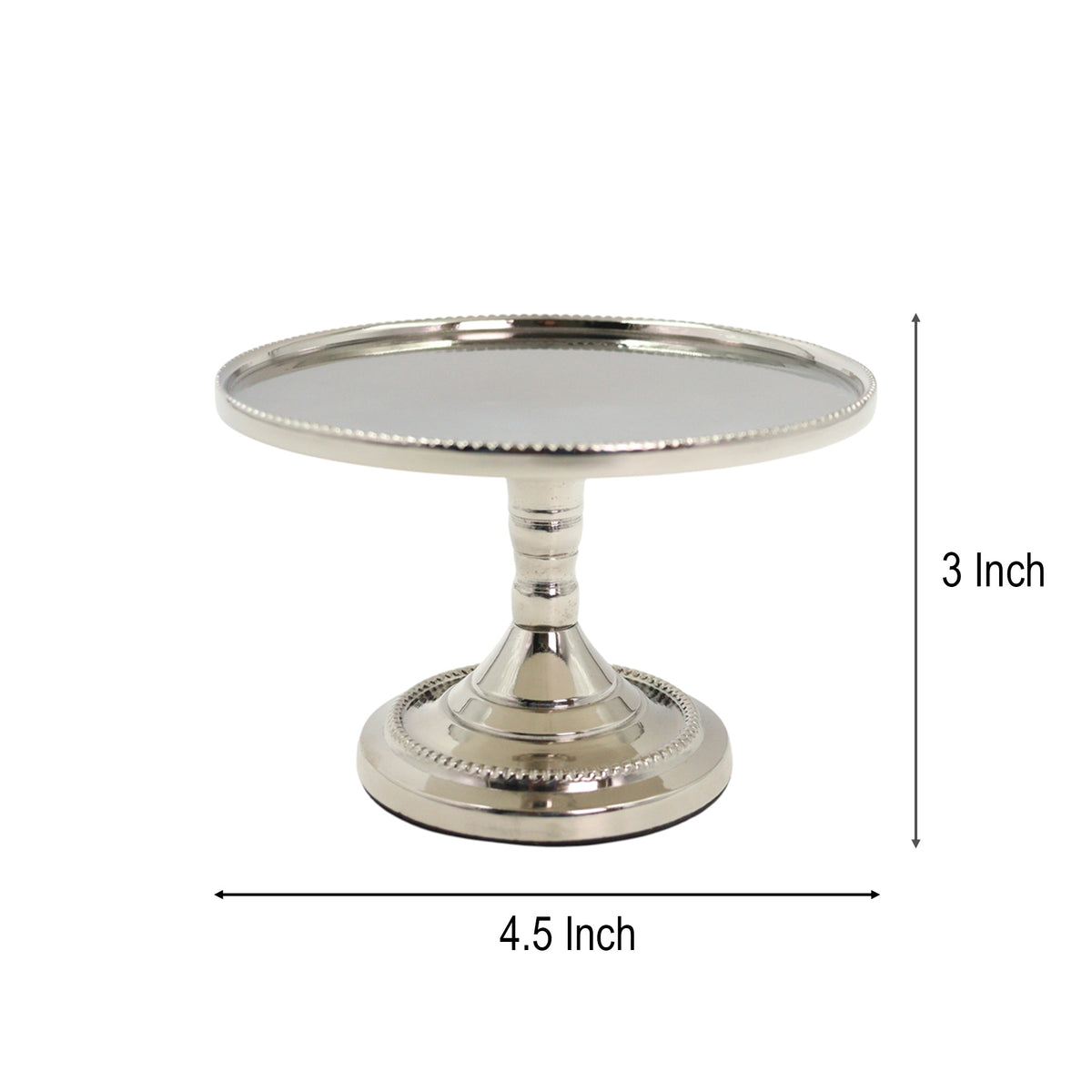 Hosley Set of 2 Metal Pillar Candle Holders 3 Inch High Candle Stands