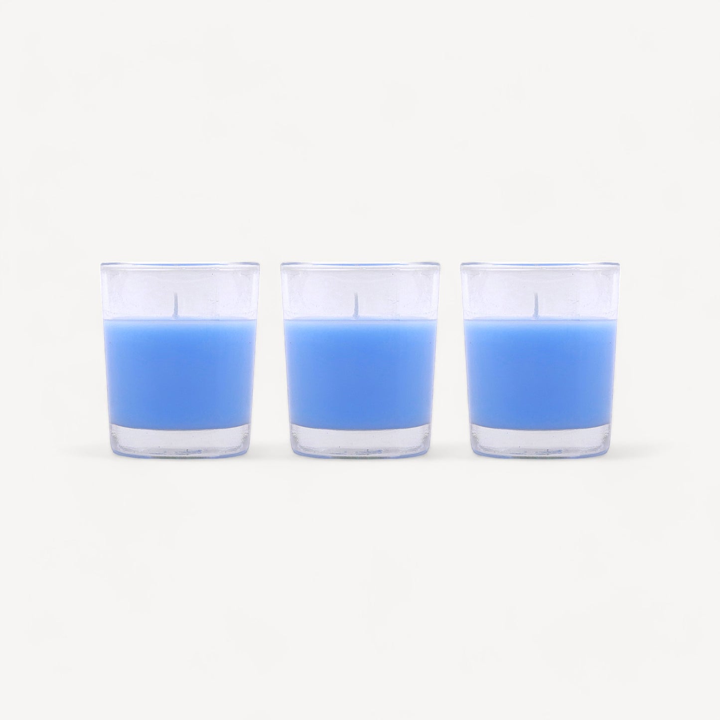 Set of 3 Hosley® Highly Fragranced Caribbean Breeze Filled Glass Candles, 1.6 Oz wax each