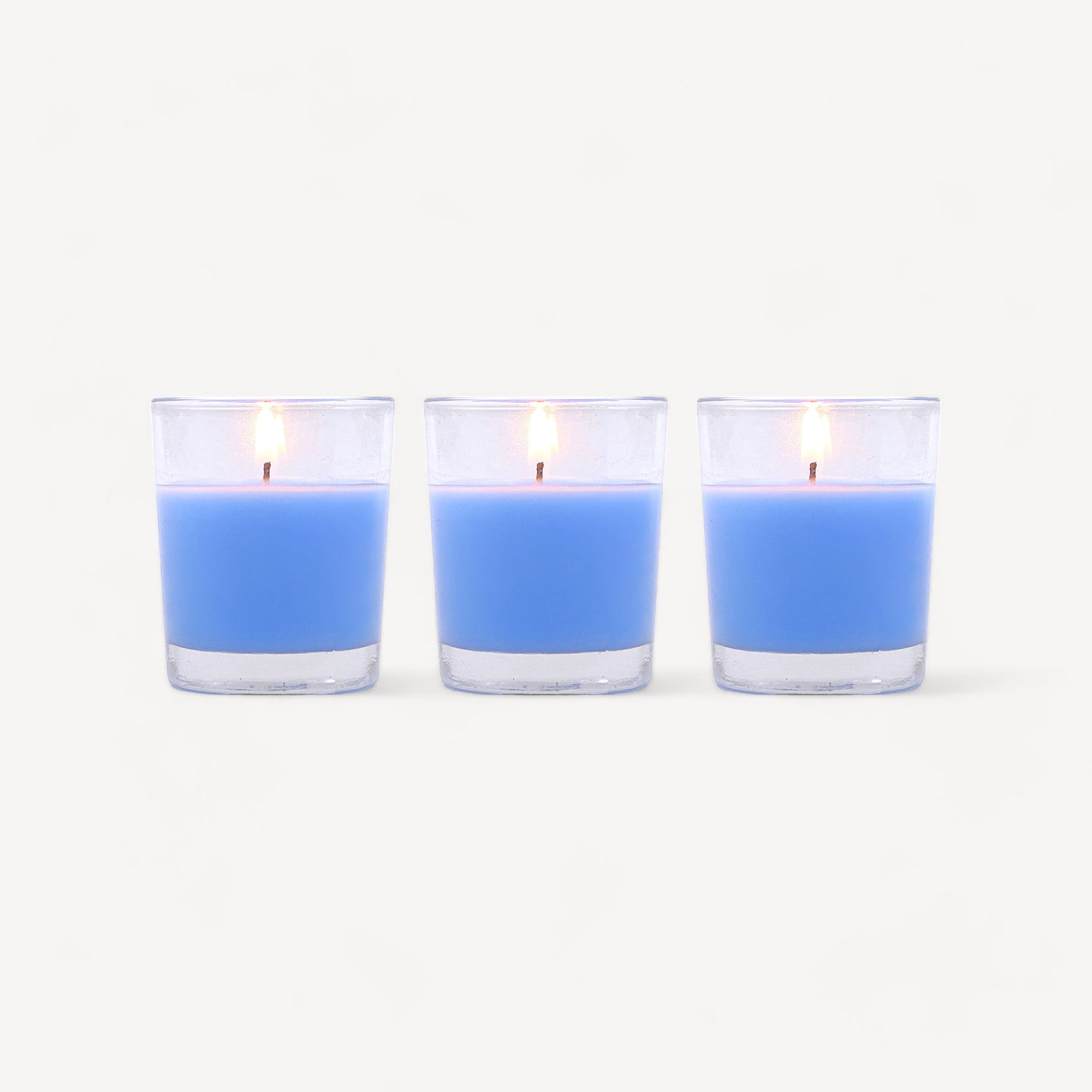 Set of 3 Hosley® Highly Fragranced Caribbean Breeze Filled Glass Candles, 1.6 Oz wax each