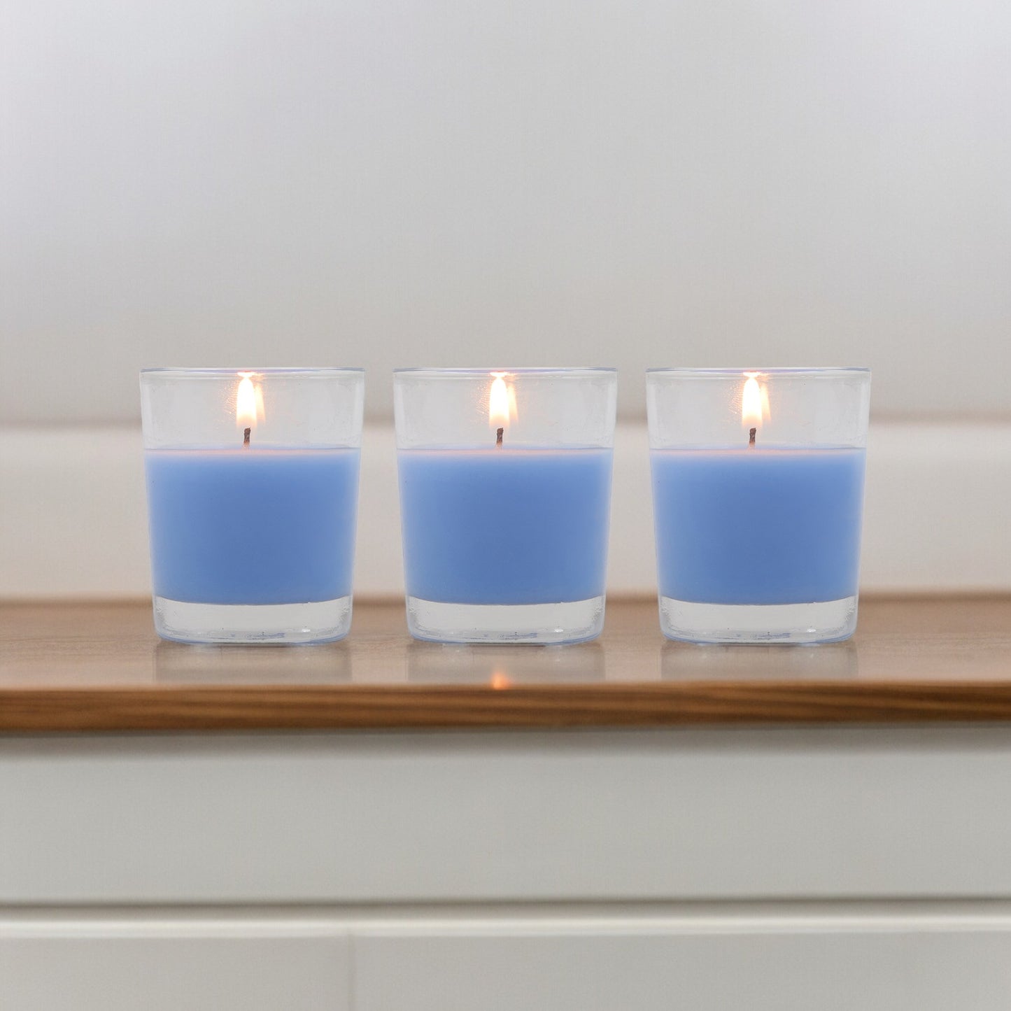 Set of 3 Hosley® Highly Fragranced Caribbean Breeze Filled Glass Candles, 1.6 Oz wax each