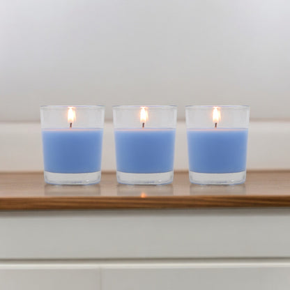 Set of 3 Hosley® Highly Fragranced Caribbean Breeze Filled Glass Candles, 1.6 Oz wax each