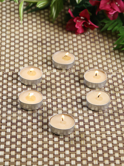 Hosley Highly Fragranced Jasmine Tea Light Candles (Set of 30)