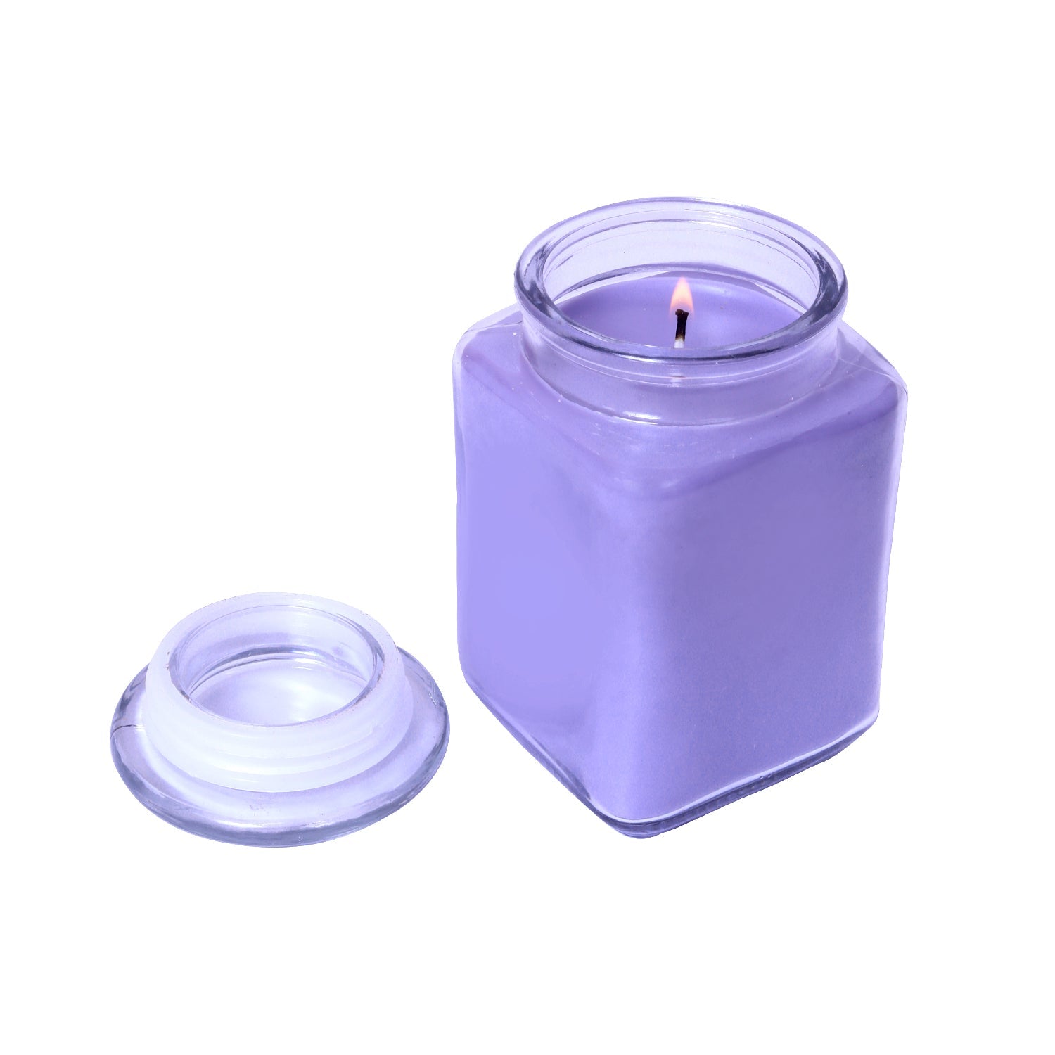 Hosley 530ml (18oz) Lavender Scented Glass Jar