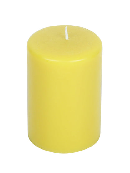 Hosley Set of 3 Lemon Bar 4Inchs Pillar Candles