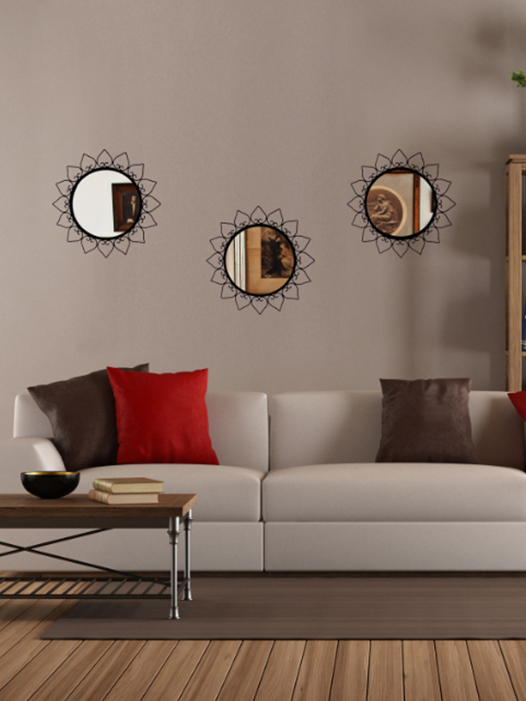 Hosley Decorative Set of 3 Wall Mirrors