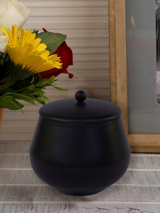 Hosley Scented Metal Black Jar Candles For Home Decoration, Festival, Diwali Candles,Highly Scented & Long Lasting