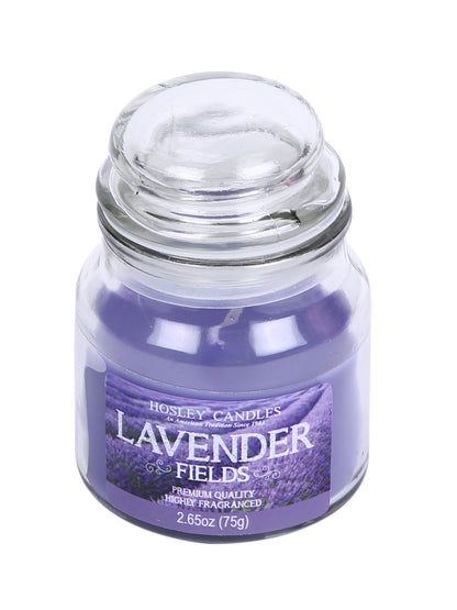 Hosley® Lavender Fields Highly Fragranced, 2.65 Oz wax, Jar Candle