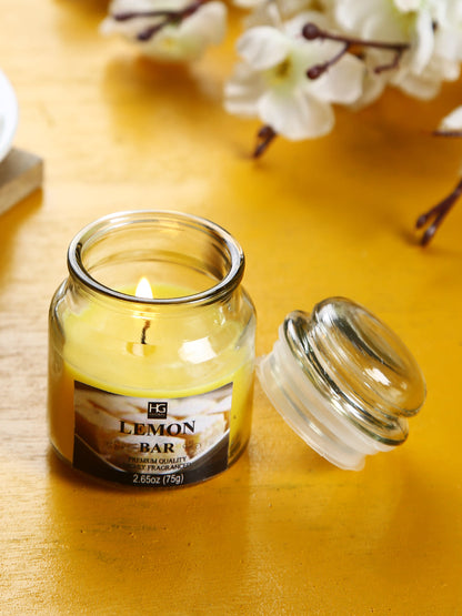 Hosley® Lemon Bar Highly Fragranced, 2.65 Oz wax, Jar Candle